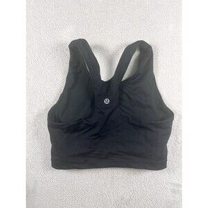Lululemon Sports Bra Women's Size 4 black Strappy Gorpcore Workout Gym Running